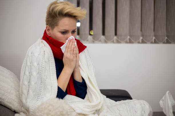 istock Sick Woman.Flu.Woman Caught Cold. 889793784