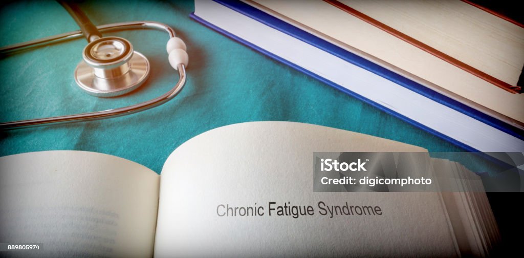 Open Book of Chronic fatigue Syndrome, conceptual image Chronic Illness Stock Photo