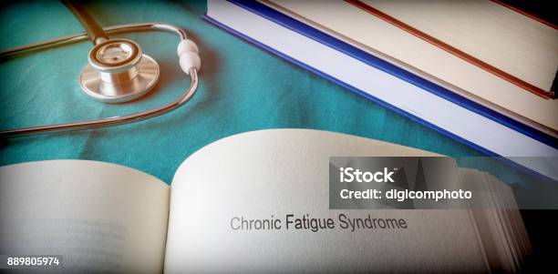 Open Book Of Chronic Fatigue Syndrome Conceptual Image Stock Photo - Download Image Now