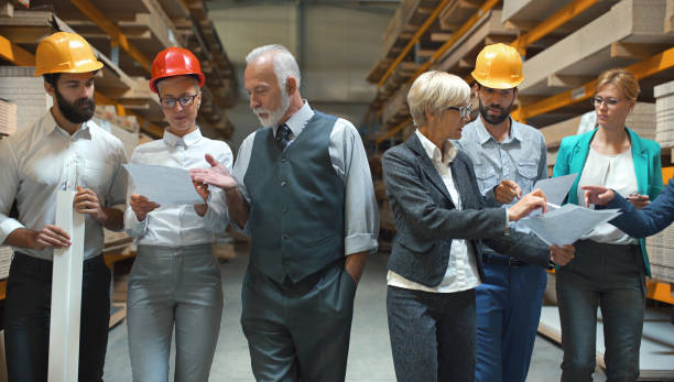 istock Industrial design team in a meeting. 889811596