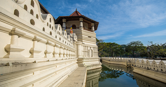 Temple Of The Sacred Tooth Relic, That Is Located In The Royal Palace Complex Of The Former Kingdom Of Kandy, Sri Lanka, Which Houses The Relic Of The Tooth Of Buddha