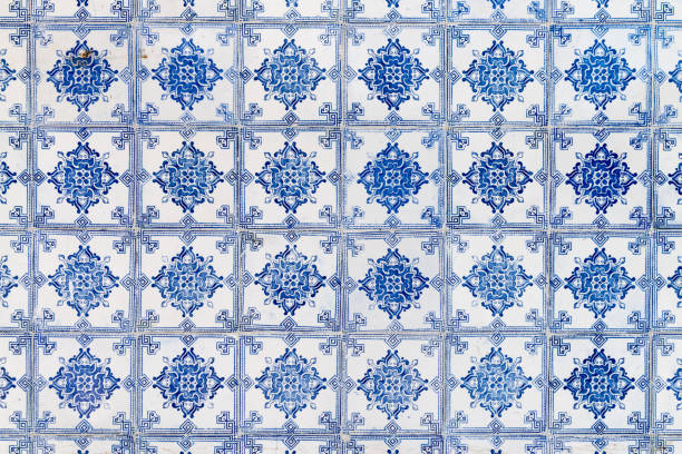 istock Traditional Portuguese glazed tiles 889819484