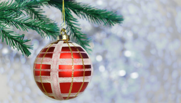 istock festive red decoration toy ball with a pattern 889833700