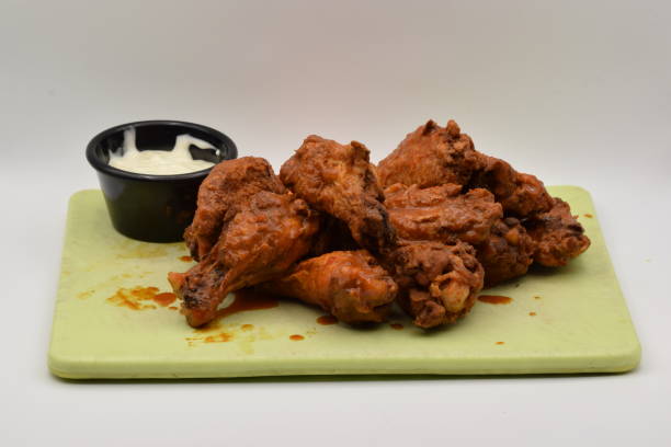 istock Spicy Buffalo Wings in a Pile 889873010