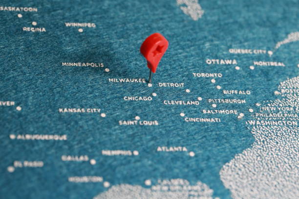 istock travel felt painted map in north america 889892374