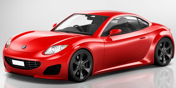 istock Illustration of a red car 889905904