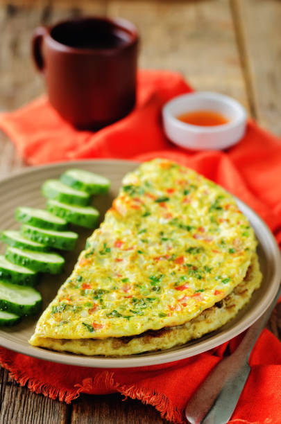 istock Indian Masala Omelette with cucumbers 889958510