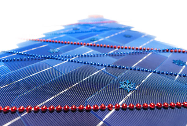 Solar panels in a photovoltaic power plant , green energy and renewable concept