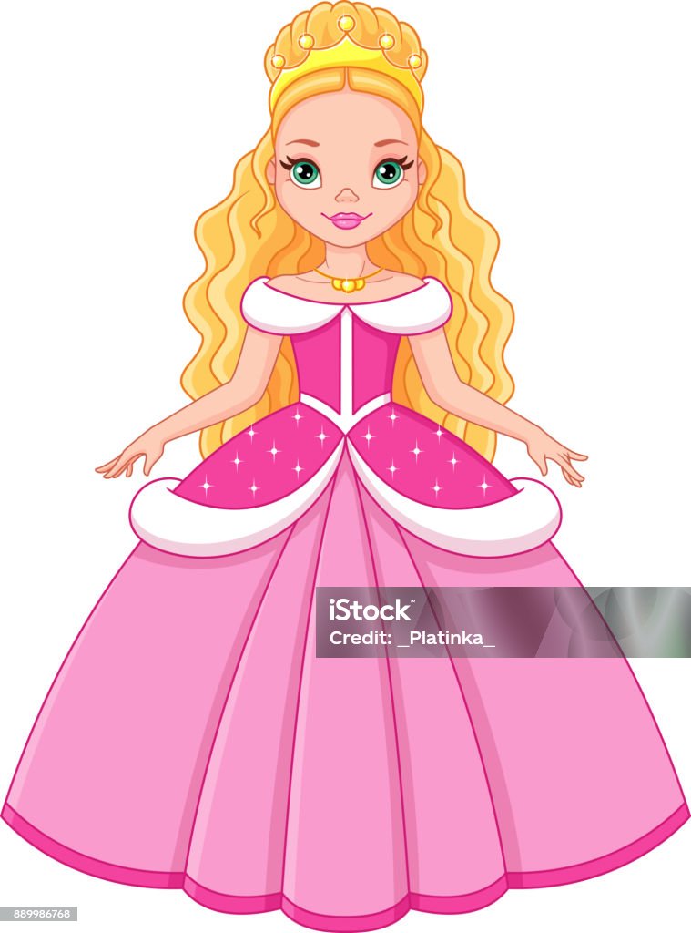 Cinderella Pink Princess Stock Illustration - Download Image Now - Princess,  Cinderella, Cartoon - iStock