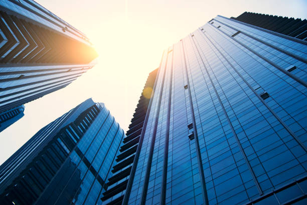 istock low angle view of skyscrapers 889994228