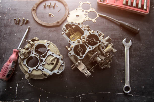 istock Repair process of machine parts with special tools 889996742