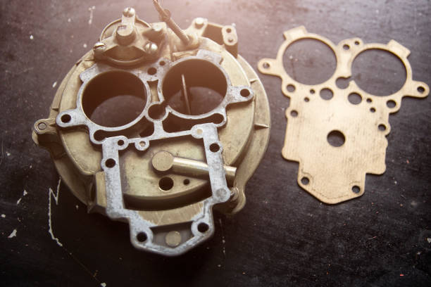 istock Repair process of machine parts with special tools, roboface 889996744