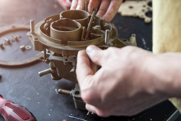 istock Repair process of machine parts with special tools 889998798