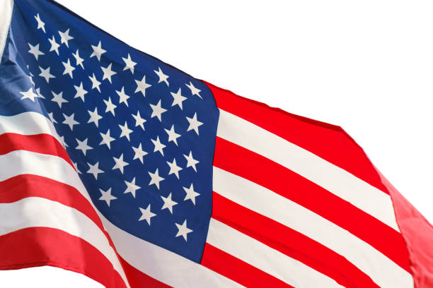 istock Waving star and stripes American flag 890001080