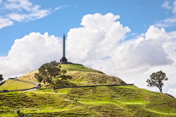One Tree Hill, a famous landmark in Auckland, New Zealand.