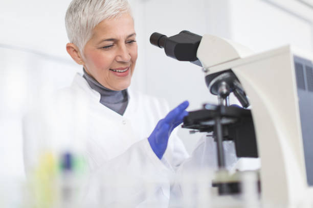 istock Senior female scientist working in laboratory 890129620