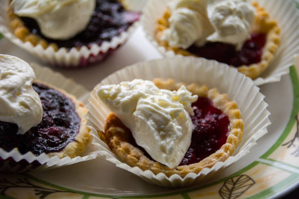 Homemade Blueberry and Raspberry Tarts