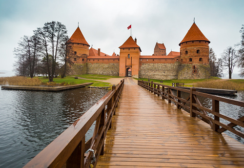 Trakai Island Castle nominated to World Heritage List in Trakai Historical National Park, Lithuania