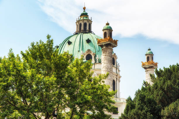 istock Saint Charles's Church at Karlsplatz, Vienna, Austria 890147786