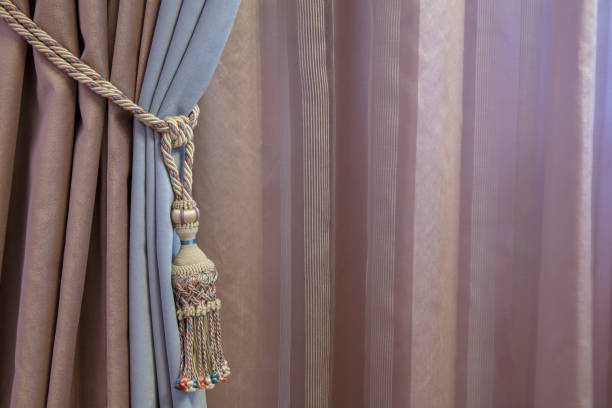 Variation of plush fabric samples for furniture