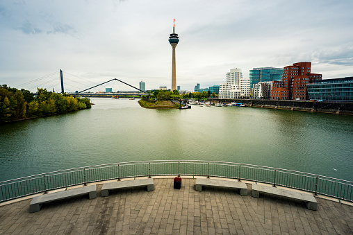 Skyline of Düsseldorf in Germany
