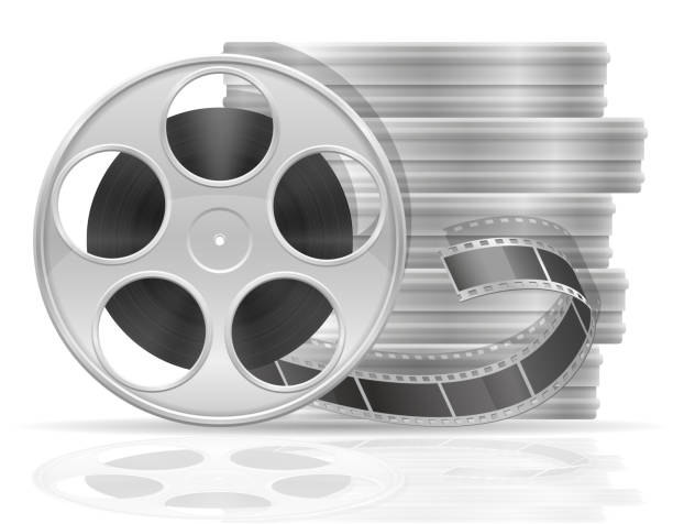 istock reel with cinema film stock vector illustration 890154226