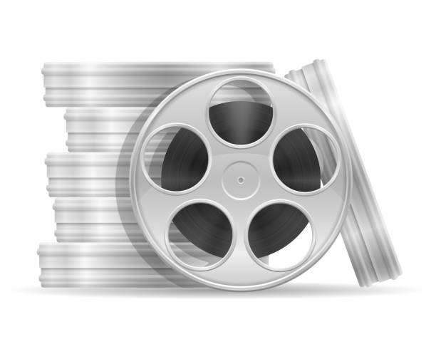 istock reel with cinema film stock vector illustration 890154628