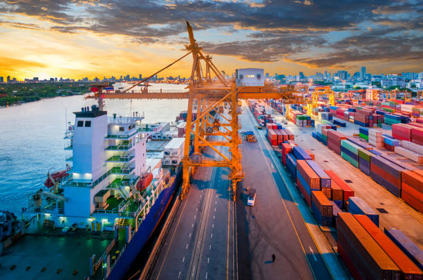 istock Logistics and transportation of Container Cargo 890158028