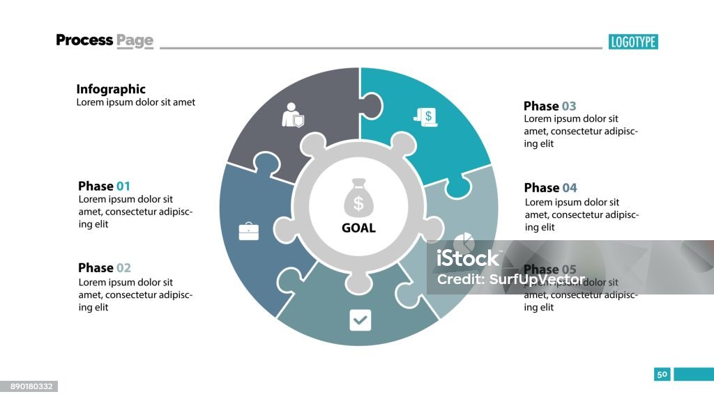 Five Elements Slide Template Stock Illustration - Download Image Now ...