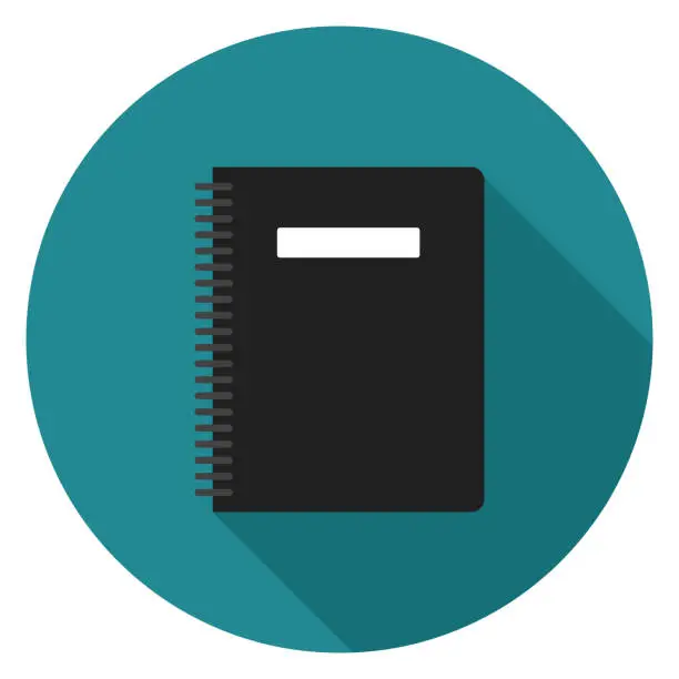 Vector illustration of School notebook icon.