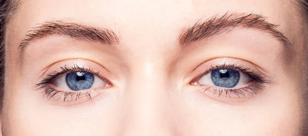 istock Beautiful female eyes close up. 890183494
