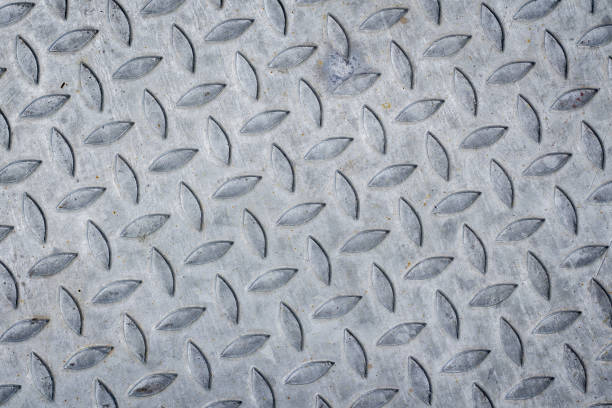 istock pattern style of steel floor for background. 890186262