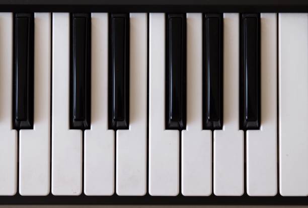 istock Top view of Synthesizer keyboard 890189866