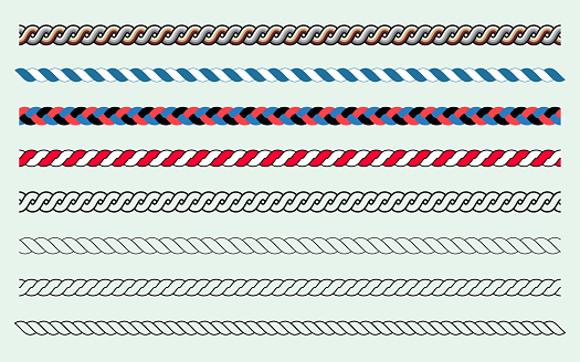 Colored and Empty Rope Brush Set and Lines