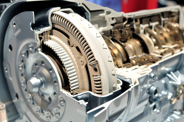 istock Cross section of a car gear box with automatic transmission. 890205272