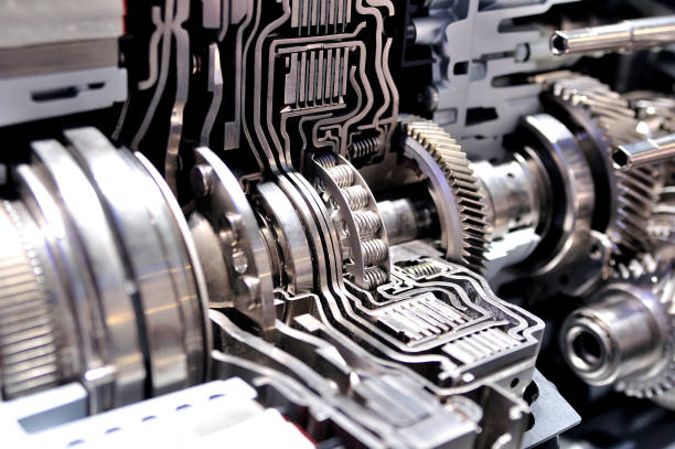 istock Cross section of a hybrid car automatic transmission. 890205530