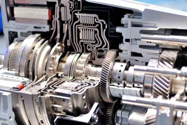 istock Cross section of a car gearbox with automatic transmission. 890205600