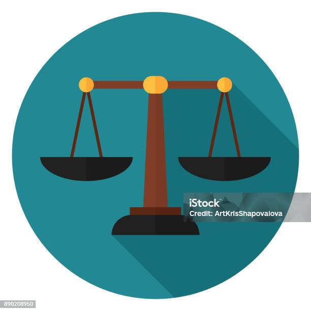 Scales Icon Stock Illustration - Download Image Now - Icon Symbol, Weight Scale, Justice - Concept