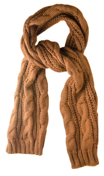 istock Scarf isolated on white background.Scarf  top view 890211304
