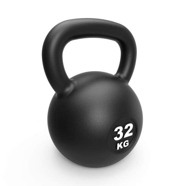 istock Classic cast iron kettlebell 32 kg 890211460
