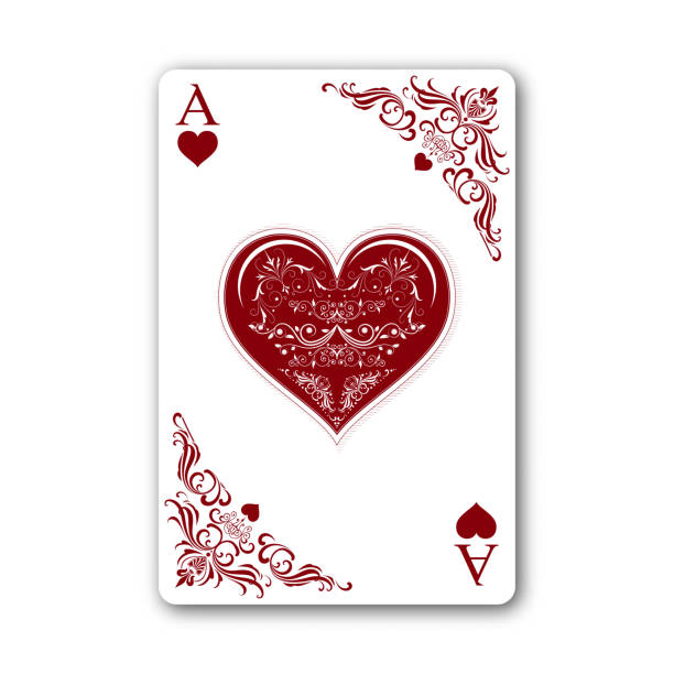 Ace Of Hearts Stock Illustration - Download Image Now - Ace Of