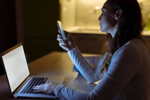 istock Girl in home office having trouble 890227738