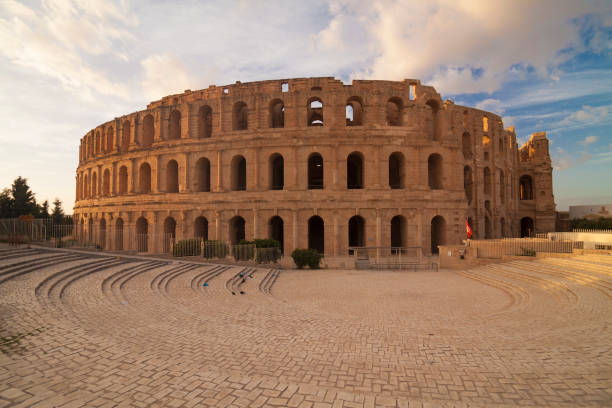 Ancient Roman amphitheater in El Djem, Tunisia