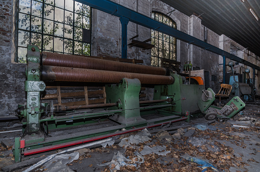old machine in factory