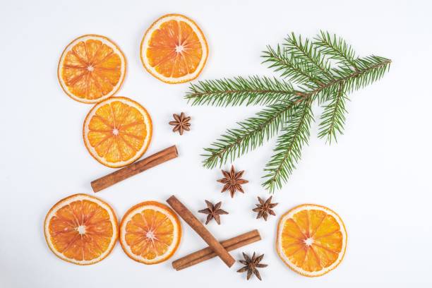 istock hot mulled wine ingredient on the white.Gluhwein 890245310