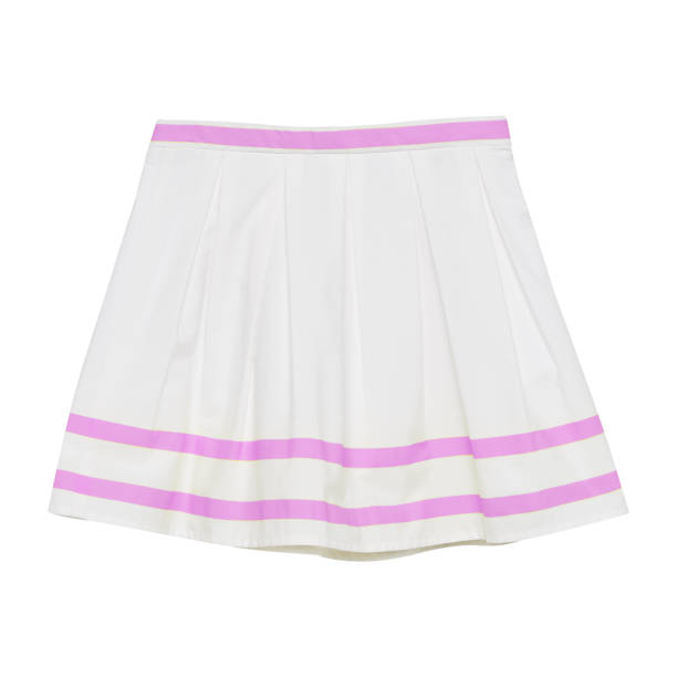 istock White skirt with three pink stripes isolated 890248202