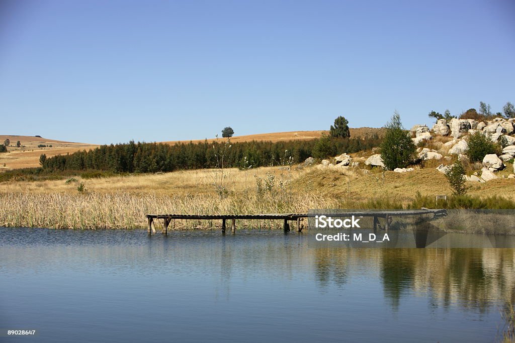 Where are the fish? View of a trout lake Africa Stock Photo