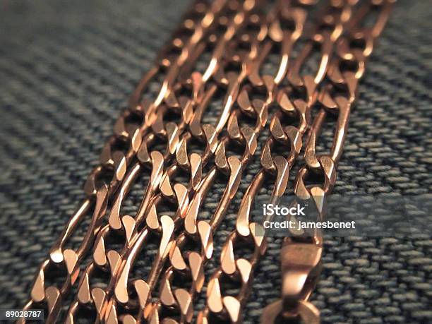Gold Chain Stock Photo - Download Image Now - Attached, Bonding, Chain - Object