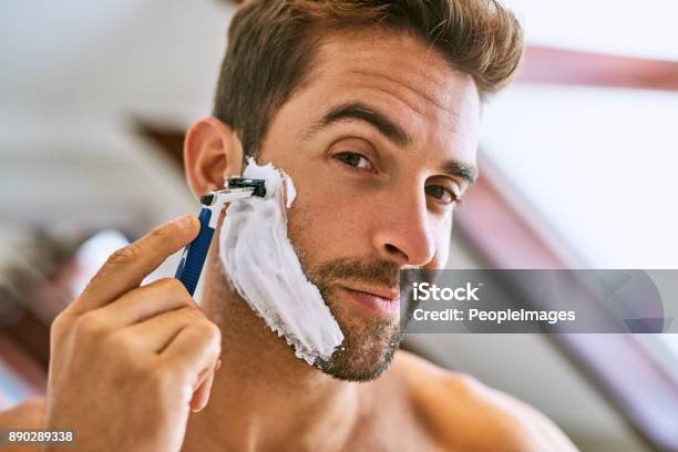 Der Bart Muss Gehen Stockfoto und mehr Bilder von Rasieren - Rasieren, Männer, Rasierer