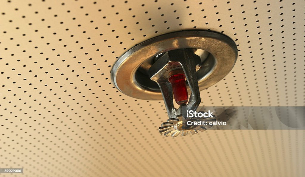 Ceiling Sprinkler  Fire - Natural Phenomenon Stock Photo